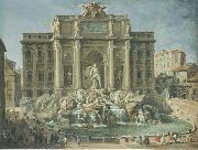 Giovanni Paolo Pannini Fountain of Trevi, Rome Sweden oil painting artist